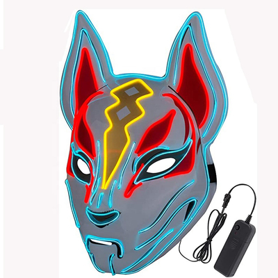 Fox treiben Gesichtsmaske Halloweens LED leuchten für Cosplay-Spiel-Partei