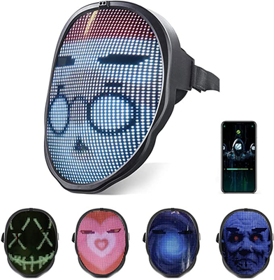 Gesichtsmaske Bluetooths Smartphone intelligente LED App-, dieoben Gesichts-Cosplay-Licht glänzt