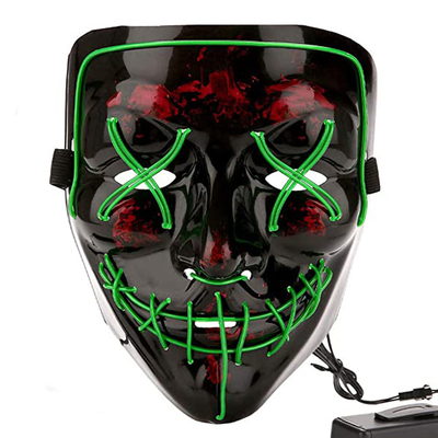 Gesichtsmaske-volles Gesicht LED leuchten leuchtendes Halloween LED für Erwachsene