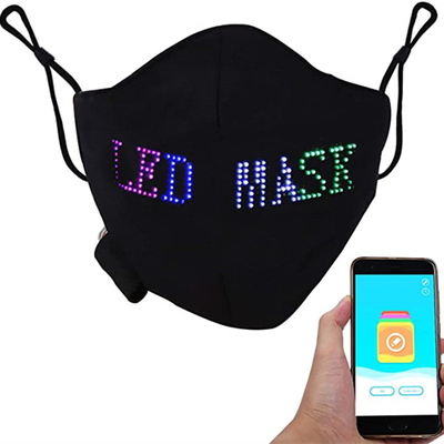 Der Bluetooth-App-programmierbare LED Mitteilungs-Muster Gesichtsmaske-DIY