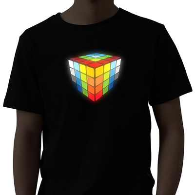 Sommer-Ton aktivierte das oben blitzende LED-T-Shirt Entzerrer-Licht