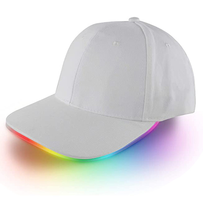 Leuchten Sie LED-Baseball-Mütze-multi Farbjustierbarem Flausch-Streifen