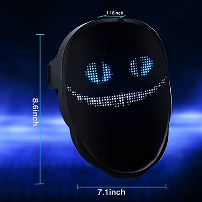 Gesichtsmaske 2000mAh Smart LED