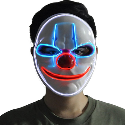 Gesichtsmaske-justierbare 3 blinkende Modi Clown-Scary Halloweens LED