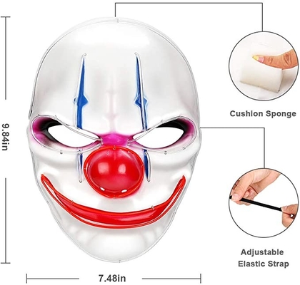 Gesichtsmaske-justierbare 3 blinkende Modi Clown-Scary Halloweens LED