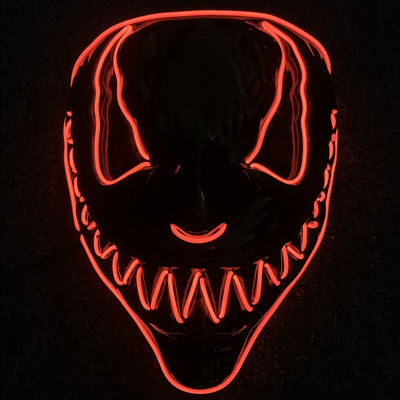 Furchtsames Licht Gift-Halloweens herauf Maske mit Neon-EL verdrahten 3 Kopie &quot;Heller&quot;