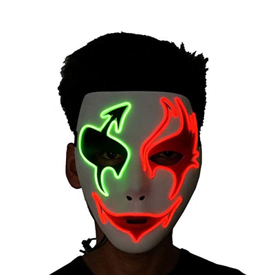 Gesichtsmaske Grausigkeits-Halloweens LED mit Schaum innerhalb bequemen zu tragen