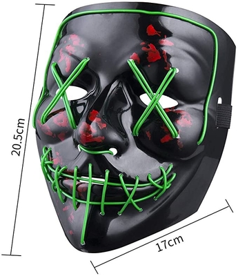 Gesichtsmaske-volles Gesicht LED leuchten leuchtendes Halloween LED für Erwachsene