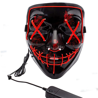 Maskerade leuchten der Halloween-Reinigungs-Maske, die mit 10 Unterschied-Farben leuchtend ist