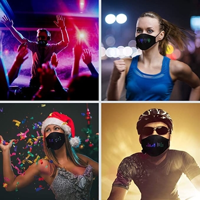 APP steuern die programmierbare wieder aufladbare LED-Gesichtsmaske-kundengerechte Mode