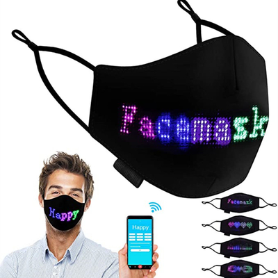 Programmierbare LED Gesichtsmaske des Festival-mit leuchtendem geführtem Text der Anzeigen-DIY