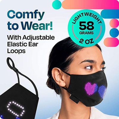 Programmierbare LED Digital Gesichtsmaske elektronischer Anzeige für Partei-Weihnachten