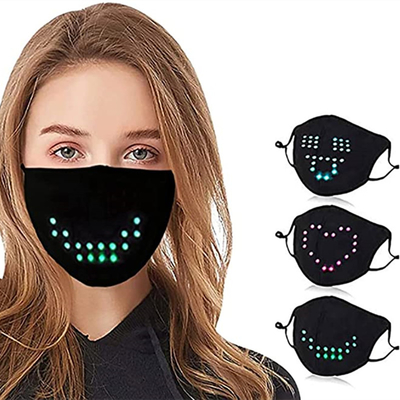 Gesichtsmaske-Spracherkennungs-einfache Animation LED Ton aktivierte leuchtende