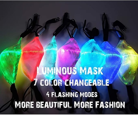 LED beleuchten herauf Farbe der Gesichtsmaske-7 beleuchtet USB wieder aufladbares Glühen in die Dunkelheit
