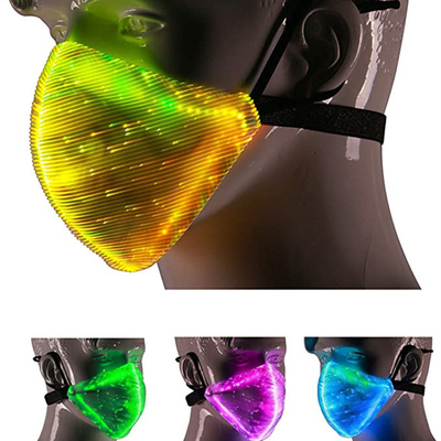 LED beleuchten herauf Farbe der Gesichtsmaske-7 beleuchtet USB wieder aufladbares Glühen in die Dunkelheit