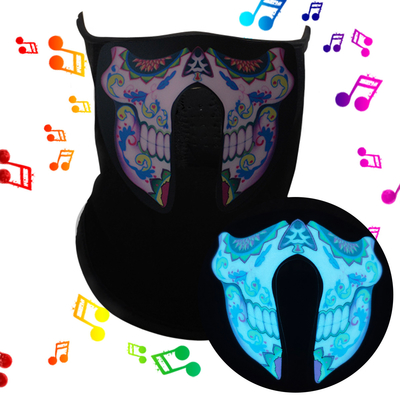 Beleuchten Sie herauf Gesichtsmaske-Musik Bandana LED soliden der Steuerstimmenled