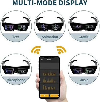 Leuchten Sie programmierbaren LED-Gläsern mit App-Steuerung Bluetooths Smartphone