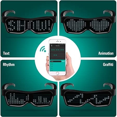 Bluetooth-App schloss programmierbare Brillen LED-Glas-Smarts DIY an