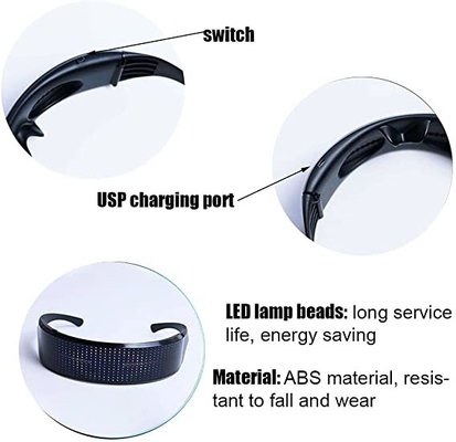 APP steuern programmierbare Batterie-multi Sprachen LED-Glas-700mAh