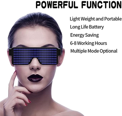 USB-wieder aufladbare LED-Anzeigen-Gläser mit 11 Batterie der Muster-180mAh