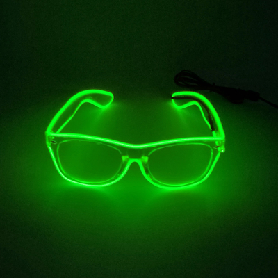 Leuchtende LED Gläser der klaren Rahmen-Linsen-mit dem hellen Neonblitzen