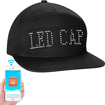 Programmierbare Hut-Anzeigen-Mitteilungs-Editable kühle Kappen Bluetooths LED