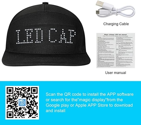 Programmierbare Hut-Anzeigen-Mitteilungs-Editable kühle Kappen Bluetooths LED