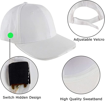 Ultra helles der Licht-LED Baseballmütze Unisex Größe passt ganz