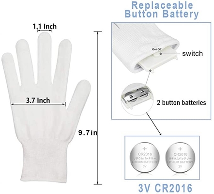 Mehrfarben-LED-Licht-Handschuh-leuchtendes gutes Geschenk für Kinderweiß