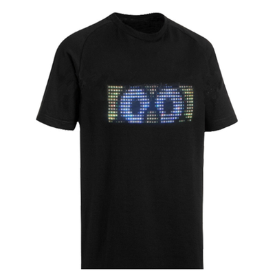 Programmierbare LED, die T-Shirt App-Steuer-USB wieder aufladbares Unisex beleuchtet