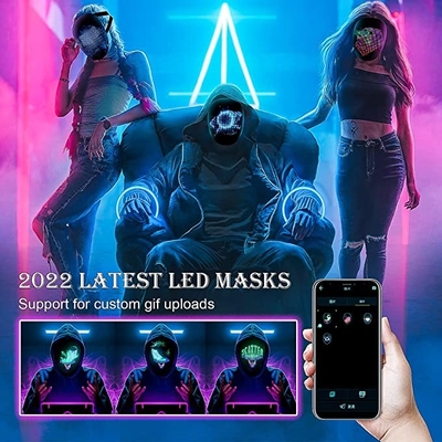 Glänzender App Halloween führte Masken-Gesicht mit Antriebskraft und Spiel-Video für Partei annoncieren