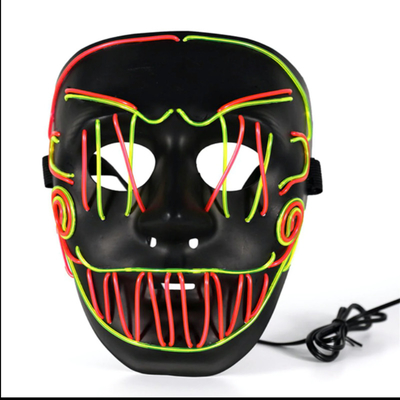 Kreuzstich-Spassvogel Halloween führte Gesichtsmaske für Partei, die Coplay in der Dunkelheit leuchten