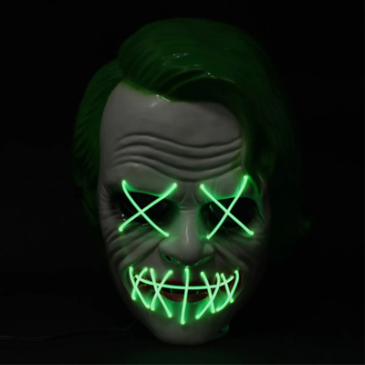 Grüne Spassvogel Halloween führte helle oben Maske für Maskerade-Partei Cosplay