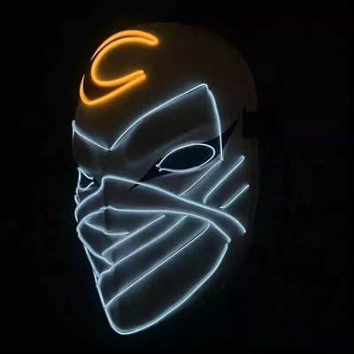 Mond-Ritter Halloween Light Up führte Masken-PVC-materielles Glühen in Dunkelheit