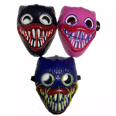 Gesichtsmaske Bobby Light Up Halloweens LED PVC-Material für Cosplay-Partei