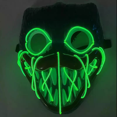 Gesichtsmaske Bobby Light Up Halloweens LED PVC-Material für Cosplay-Partei
