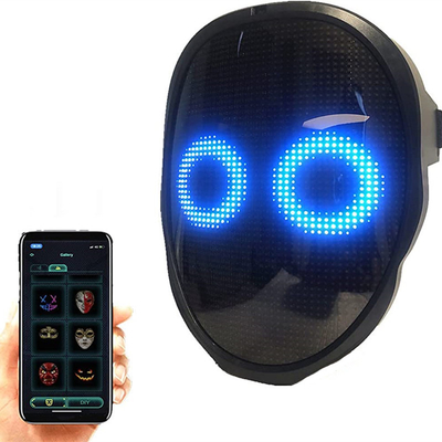 Programmierbare intelligente LED-Gesichtsmaske Bluetooth, das für Halloween-Partei Cosplay glänzt