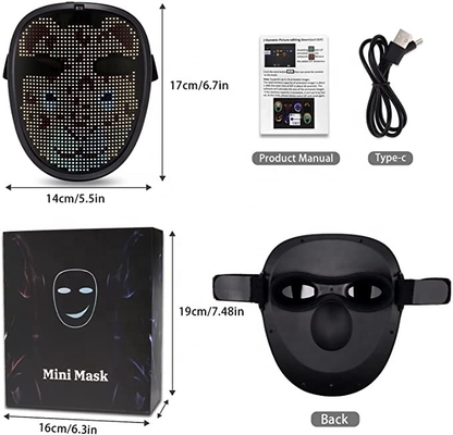 Explosive LED volles Gesichts-ändernde Maske Tiktok für Kinder USB wieder aufladbar