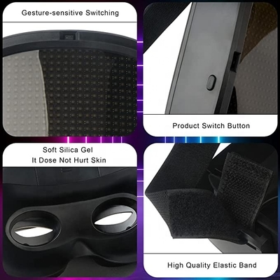 Kundenspezifische Maske DIY Gesichts-Bluetooths LED APP-Steuerung für Partei Halloweens Cosplay