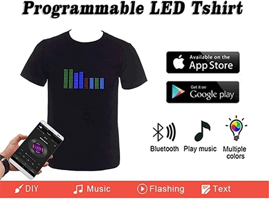 Programmierbare LED, die das T-Shirt besonders angefertigt für Partei-Festival beleuchtet