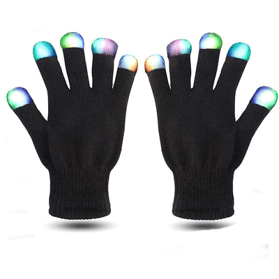Glühende LED Licht-Handschuhe der dunklen Fingerspitzen-für Weihnachtsfest-Party