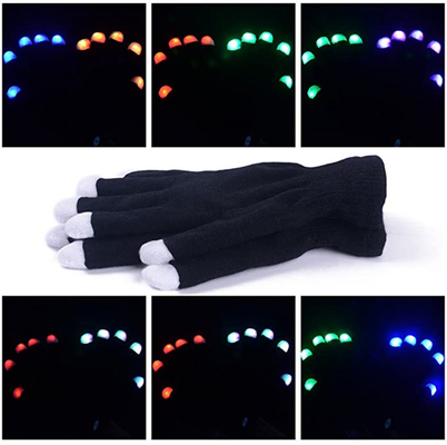 Glühende LED Licht-Handschuhe der dunklen Fingerspitzen-für Weihnachtsfest-Party